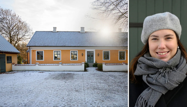 Красивая дача на месте старинной фермы 19 века в Швеции