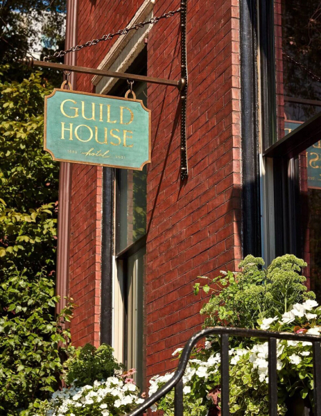 Роскошные колониальные интерьеры бутик-отеля Guild House в Филадельфии